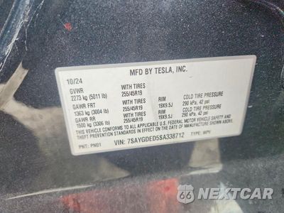 Zdjęcie 12 z 12 samochodu: 2025 TESLA MODEL Y VIN:7SAYGDED5SA338712 - miniatura