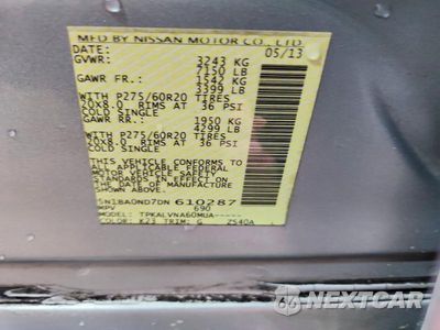 Zdjęcie 13 z 13 samochodu: 2013 NISSAN ARMADA SV VIN:5N1BA0ND7DN610287 - miniatura