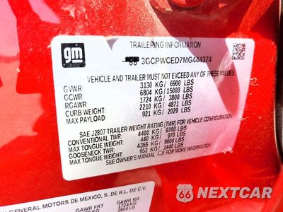 Zdjęcie 12 z 12 samochodu: 2021 CHEVROLET SILVERADO C1500 LT VIN:3GCPWCED7MG444374 - miniatura