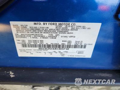 Zdjęcie 13 z 13 samochodu: 2019 FORD ECOSPORT SE VIN:MAJ3S2GE6KC303750 - miniatura