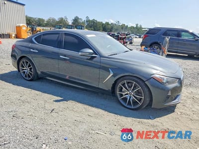 Czwarte zdjęcie samochodu z boku: 2019 GENESIS G70 3.3T DESIGN EDITION VIN:KMTG34LE7KU020778 - miniatura