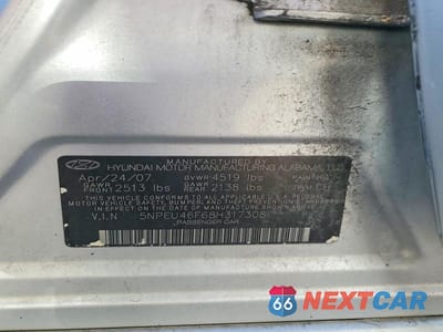 Zdjęcie 12 z 12 samochodu: 2008 HYUNDAI SONATA SE V6 VIN:5NPEU46F68H317308 - miniatura