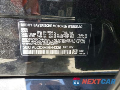 Zdjęcie 13 z 13 samochodu: 2021 BMW X5 XDRIVE45E VIN:5UXTA6C0XM9E44336 - miniatura