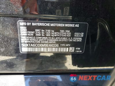 Zdjęcie 13 z 13 samochodu: 2021 BMW X5 XDRIVE45E VIN:5UXTA6C0XM9E44336 - miniatura