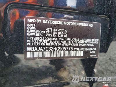 Zdjęcie 12 z 12 samochodu: 2017 BMW 530 XI VIN:WBAJA7C32HG905775 - miniatura