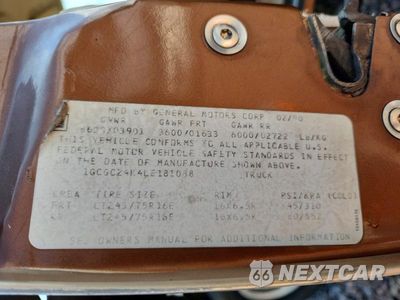 Zdjęcie 12 z 12 samochodu: 1990 CHEVROLET GMT-400 C2500 VIN:1GCGC24K4LE181088 - miniatura