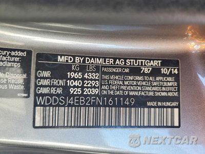 Zdjęcie 12 z 12 samochodu: 2015 MERCEDES-BENZ CLA 250 VIN:WDDSJ4EB2FN161149 - miniatura