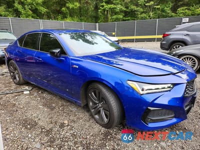 Czwarte zdjęcie samochodu z boku: 2021 ACURA TLX TECH A VIN:19UUB5F54MA008079 - miniatura