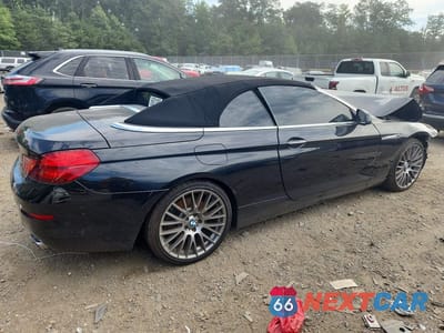 Trzecie zdjęcie samochodu z tyłu: 2012 BMW 650 I VIN:WBALZ3C52CDL70999 - miniatura