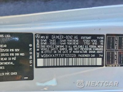 Zdjęcie 12 z 12 samochodu: 1999 MERCEDES-BENZ SLK 230 KOMPRESSOR VIN:WDBKK47F7XF105029 - miniatura