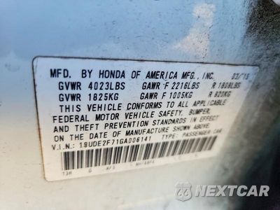 Zdjęcie 12 z 12 samochodu: 2016 ACURA ILX PREMIUM VIN:19UDE2F71GA006141 - miniatura