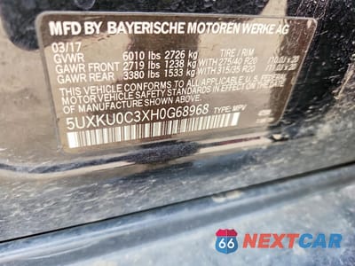 Zdjęcie 12 z 12 samochodu: 2017 BMW X6 SDRIVE35I VIN:5UXKU0C3XH0G68968 - miniatura
