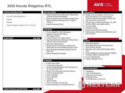 Zdjęcie 12 z 13 samochodu: 2025 HONDA RIDGELINE RTL VIN:5FPYK3F57SB037611 - miniatura