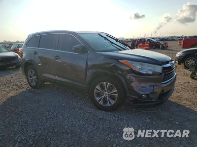 Czwarte zdjęcie samochodu z boku: 2015 TOYOTA HIGHLANDER XLE VIN:5TDKKRFH7FS075854 - miniatura