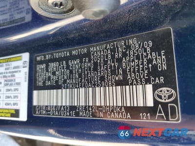 Zdjęcie 12 z 12 samochodu: 2010 TOYOTA MATRIX BASE VIN:2T1KU4EE0AC259085 - miniatura