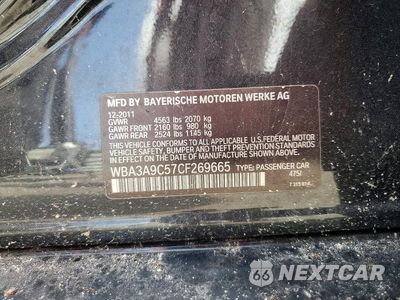 Zdjęcie 12 z 12 samochodu: 2012 BMW 335 I VIN:WBA3A9C57CF269665 - miniatura