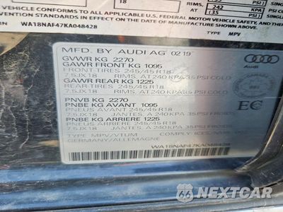 Zdjęcie 13 z 13 samochodu: 2019 AUDI A4 ALLROAD PREMIUM PLUS VIN:WA18NAF47KA048428 - miniatura