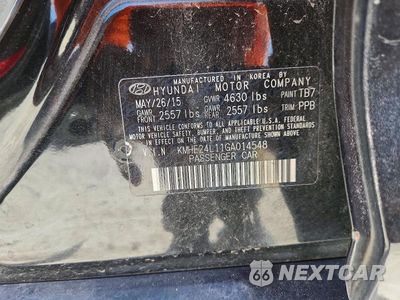 Zdjęcie 12 z 12 samochodu: 2016 HYUNDAI SONATA HYBRID SE VIN:KMHE24L11GA014548 - miniatura