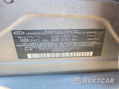 Zdjęcie 12 z 12 samochodu: 2012 HYUNDAI SONATA SE 2.0T VIN:5NPEC4AB4CH418170 - miniatura