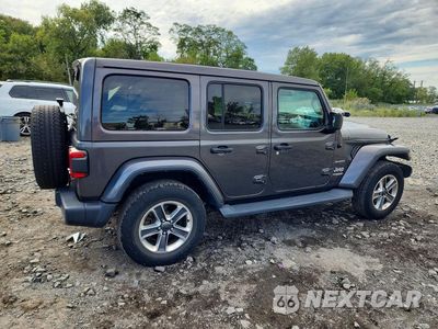 Trzecie zdjęcie samochodu z tyłu: 2020 JEEP WRANGLER UNLIMITED SAHARA VIN:1C4HJXEN7LW164909 - miniatura