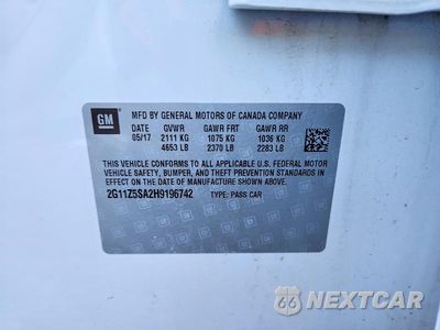 Zdjęcie 12 z 12 samochodu: 2017 CHEVROLET IMPALA LS VIN:2G11Z5SA2H9196742 - miniatura