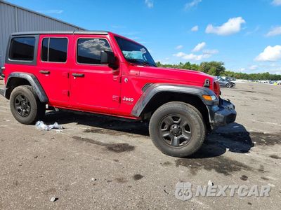 Czwarte zdjęcie samochodu z boku: 2018 JEEP WRANGLER UNLIMITED SPORT VIN:1C4HJXDG7JW179412 - miniatura