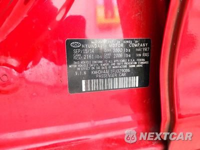 Zdjęcie 12 z 12 samochodu: 2015 HYUNDAI ELANTRA SE VIN:KMHDH4AE1FU329086 - miniatura