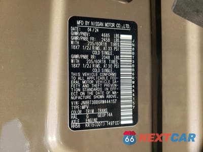 Zdjęcie 13 z 13 samochodu: 2024 NISSAN ROGUE SV VIN:JN8BT3BB6RW444157 - miniatura