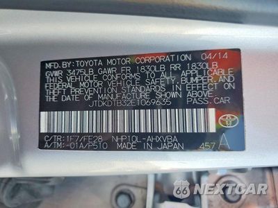 Zdjęcie 12 z 12 samochodu: 2014 TOYOTA PRIUS C ONE VIN:JTDKDTB32E1069635 - miniatura
