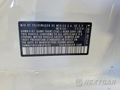 Zdjęcie 12 z 12 samochodu: 2025 VOLKSWAGEN JETTA SPORT VIN:3VWBX7BU3SM039420 - miniatura