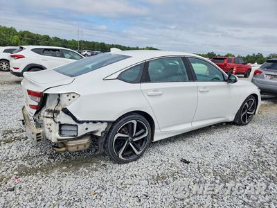 Trzecie zdjęcie samochodu z tyłu: 2018 HONDA ACCORD SPORT VIN:1HGCV1F39JA101279 - miniatura