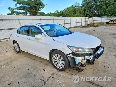 Czwarte zdjęcie samochodu z boku: 2014 HONDA ACCORD EXL VIN:1HGCR3F80EA039529 - miniatura