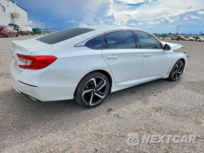 Trzecie zdjęcie samochodu z tyłu: 2020 HONDA ACCORD SPORT VIN:1HGCV1F36LA061729 - miniatura