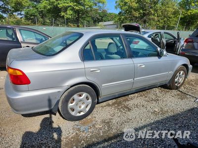 Trzecie zdjęcie samochodu z tyłu: 1999 HONDA CIVIC EX VIN:1HGEJ8640XL022229 - miniatura