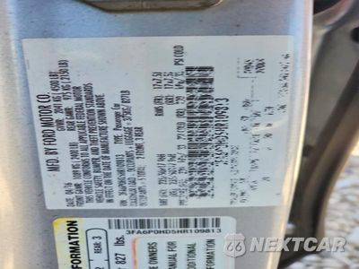 Zdjęcie 12 z 12 samochodu: 2017 FORD FUSION SE VIN:3FA6P0HD5HR109813 - miniatura