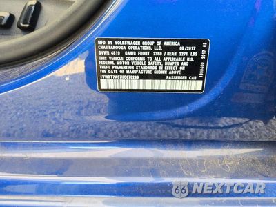 Zdjęcie 12 z 13 samochodu: 2017 VOLKSWAGEN PASSAT SE VIN:1VWBT7A37HC075299 - miniatura