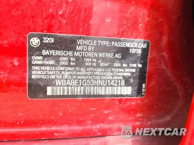 Zdjęcie 12 z 12 samochodu: 2017 BMW 320 I VIN:WBA8E1G53HNU14218 - miniatura
