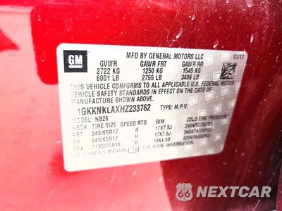Zdjęcie 13 z 13 samochodu: 2017 GMC ACADIA SLE VIN:1GKKNKLAXHZ233762 - miniatura
