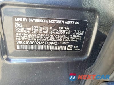 Zdjęcie 14 z 14 samochodu: 2021 BMW X1 XDRIVE28I VIN:WBXJG9C02M5T40942 - miniatura