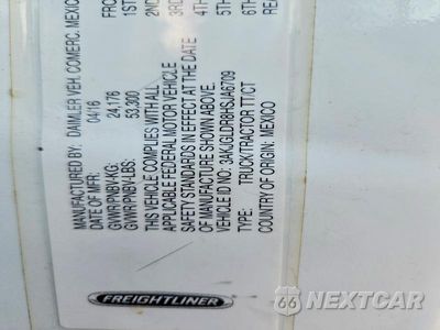 Zdjęcie 12 z 14 samochodu: 2017 FREIGHTLINER CASCADIA 125 SEMI TRUCK VIN:3AKJGLDR8HSJA6709 - miniatura