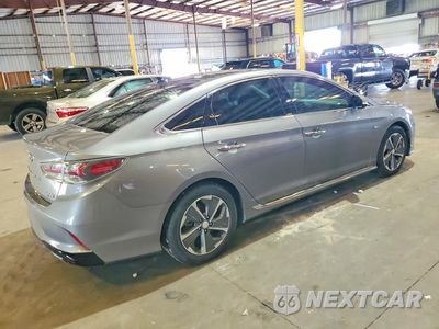 Trzecie zdjęcie samochodu z tyłu: 2018 HYUNDAI SONATA HYBRID LIMITED VIN:KMHE34L3XJA083356 - miniatura
