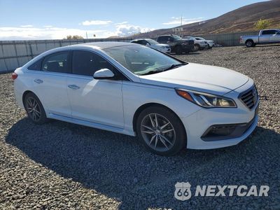 Czwarte zdjęcie samochodu z boku: 2015 HYUNDAI SONATA SPORT 2.0T VIN:5NPE34ABXFH082206 - miniatura