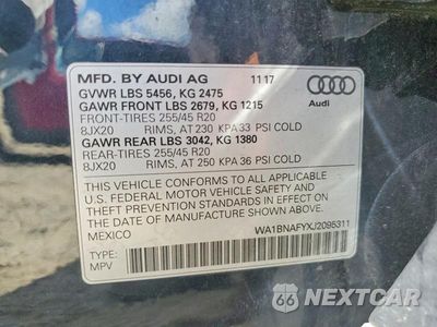 Zdjęcie 14 z 14 samochodu: 2018 AUDI Q5 PREMIUM PLUS VIN:WA1BNAFYXJ2095311 - miniatura