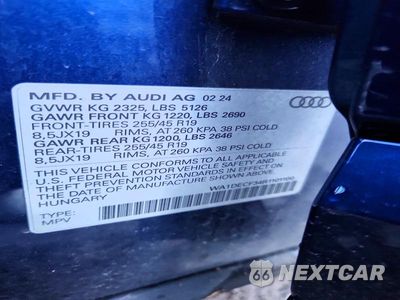 Zdjęcie 13 z 13 samochodu: 2024 AUDI Q3 PREMIUM S LINE 45 VIN:WA1DECF34R1101100 - miniatura
