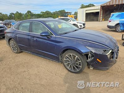 Czwarte zdjęcie samochodu z boku: 2021 HYUNDAI SONATA LIMITED VIN:5NPEH4J25MH070219 - miniatura