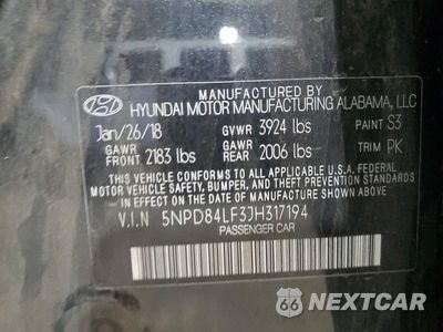 Zdjęcie 13 z 13 samochodu: 2018 HYUNDAI ELANTRA SEL VIN:5NPD84LF3JH317194 - miniatura