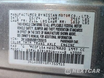 Zdjęcie 13 z 13 samochodu: 2024 NISSAN SENTRA S VIN:3N1AB8BV8RY355915 - miniatura