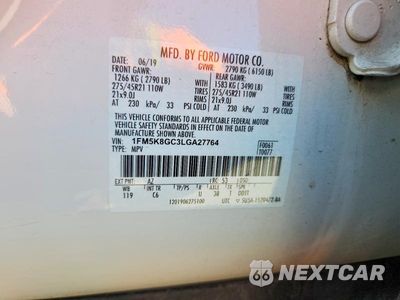 Zdjęcie 13 z 13 samochodu: 2020 FORD EXPLORER ST VIN:1FM5K8GC3LGA27764 - miniatura