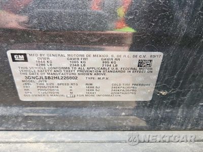 Zdjęcie 12 z 12 samochodu: 2017 CHEVROLET TRAX 1LT VIN:3GNCJLSB2HL226802 - miniatura