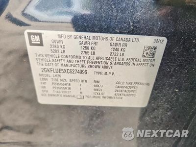 Zdjęcie 13 z 13 samochodu: 2012 GMC TERRAIN SLT VIN:2GKFLUE5XC6274996 - miniatura
